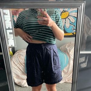 Vintage Navy Highwaisted Shorts